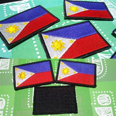 A flag patch and Philippine Air .